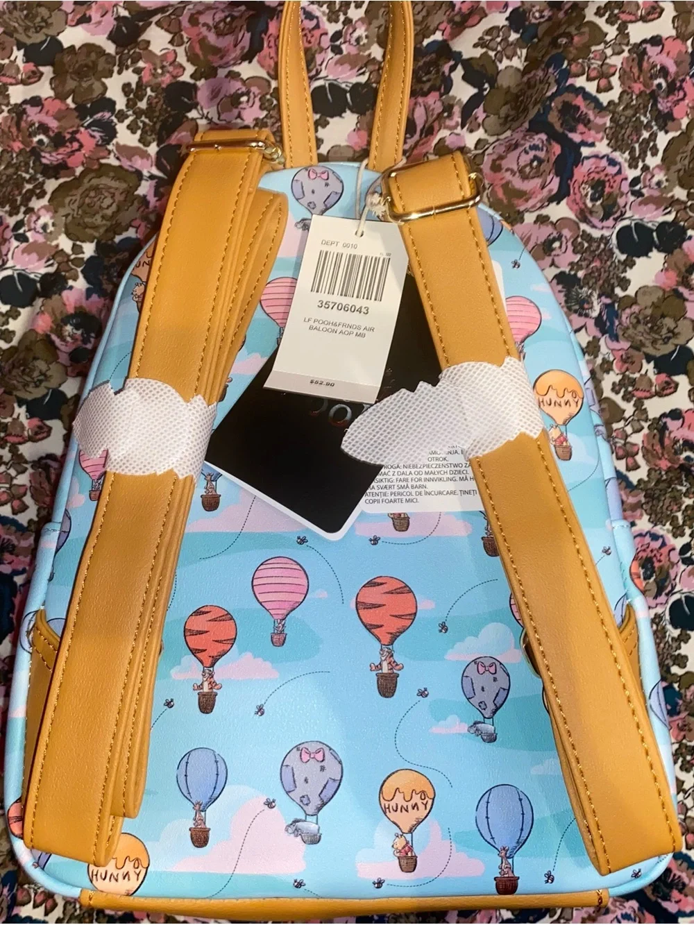Loungefly Kids Blue Winnie the Pooh Hot Air Balloon Mini Backpack